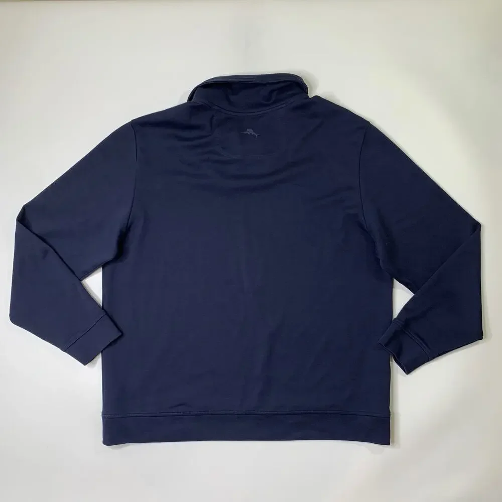 Tommy Bahama Polo Sweatshirt Mens XL Windsor Shawl Martinique Pima Cotton Casual